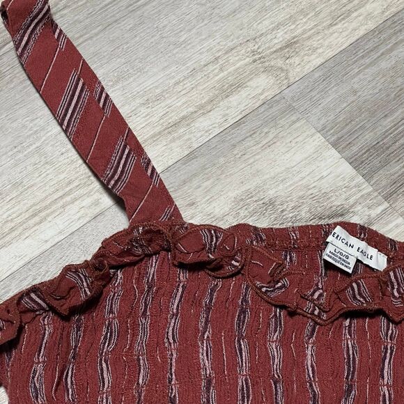 American Eagle striped crop tank size Large - Picture 2 of 5
